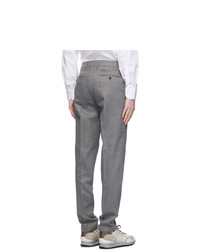 Dunhill Grey Wool Stretch Chinos