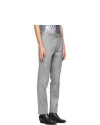 PACO RABANNE Grey Wool Trousers