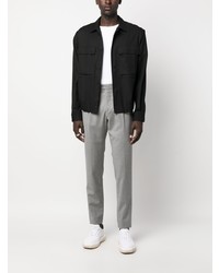 Manuel Ritz Stretch Wool Tapered Trousers