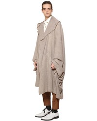 Vivienne Westwood Oversized Wool Coat W Raw Cut Edges