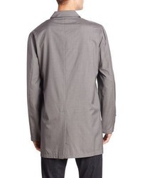 Brunello Cucinelli Wool Silk Long Sleeve Coat