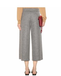 The Row Hensa Wide Leg Cropped Wool Trousers