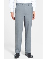 Berle Self Sizer Waist Tropical Weight Flat Front Trousers