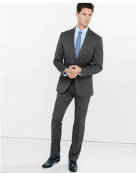 Express Classic Gray Wool Blend Twill Suit Pant