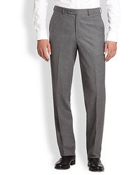 Saks Fifth Avenue Collection Wool Flannel Trousers
