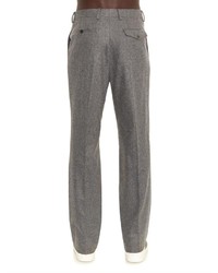 Lanvin Flannel Tailored Trousers