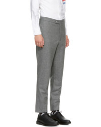 Moncler Gamme Bleu Grey Classic Wool Trousers