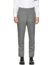Moncler Gamme Bleu Grey Classic Wool Trousers