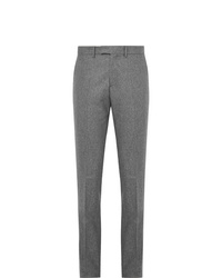 Salle Privée Grey Rocco Slim Fit Mlange Wool Flannel Suit Trousers