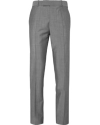 Alexander McQueen Grey Slim Fit Wool And Mohair Blend Suit Trousers