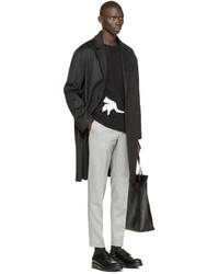 Carven Grey Wool Ample Trousers