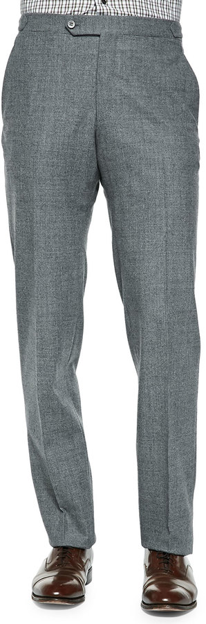 Buy Marks & Spencer Pure Wool Flannel Trousers_3XL MID Grey at Amazon.in