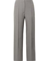 The Row Max Wool And Silk Blend Straight Leg Pants