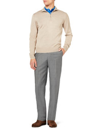 Richard James Relaxed Fit Wool Suit Trousers