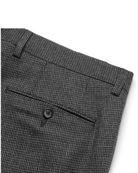 Dolce & Gabbana Slim Fit Houndstooth Stretch Wool Trousers