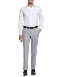 Incotex Super 150s Flannel Trousers Gray