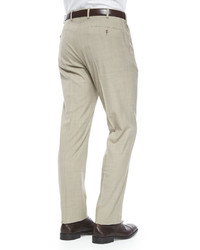 Incotex Super 150s Wool Trousers Tan