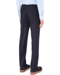 Corneliani Tailored Fit Wool Flannel Trousers