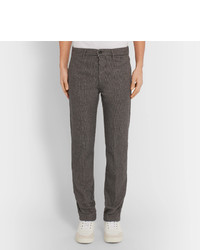 Massimo Alba Winch Slim Fit Houndstooth Wool Trousers