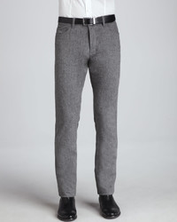 Theory Wool Blend 5 Pocket Pants Gray