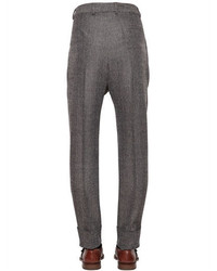 Vivienne Westwood Wool Cotton Herringbone Pants