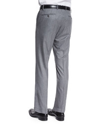 Incotex Woolcashmere Flannel Trousers Gray