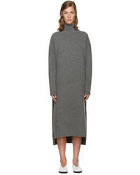 Enfold Grey Wool Turtleneck Dress