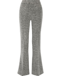 By Malene Birger Vassionah Boiled Wool Blend Flared Pants Gray