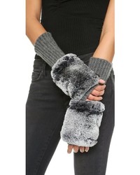 Carolina Amato Fingerless Fur Gloves