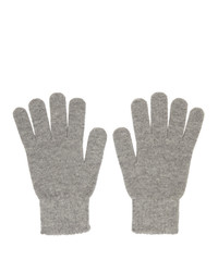 John Elliott Grey Wool And Cashmere Gloves