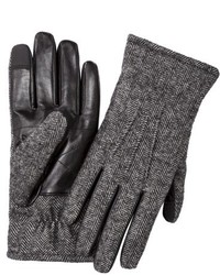 Merona Herringbone Smart Touch Gloves Blackgrey
