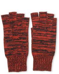 Portolano Melange Fingerless Knit Gloves