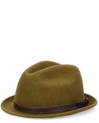 Saks Fifth Avenue Collection Lambs Wool Fedora Hat