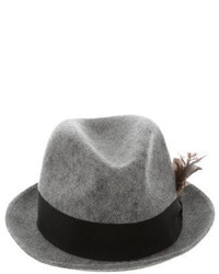 Paul Smith Feather Trimmed Wool Fedora