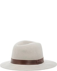 Hat Attack Leather Trimmed Hat Grey