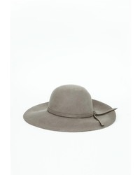 Missguided Dory Bow Detail Floppy Hat Grey