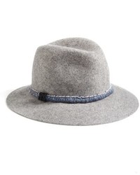 Treasurebond Denim Trim Felted Wool Panama Hat