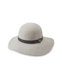 Helen Kaminski Wool Felt Wide Brim Hat In Light Grey At Nordstrom