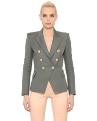 Balmain Double Breasted Cool Wool Jacket