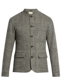 Oliver Spencer Coram Dudley Mandarin Collar Wool Jacket