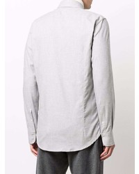 Canali Long Sleeve Wool Shirt