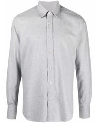 Canali Long Sleeve Wool Shirt