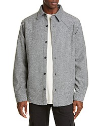 Billy Los Angeles Oversize Button Up Wool Blend Western Shirt