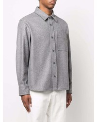 A.P.C. Wool Blend Long Sleeve Shirt