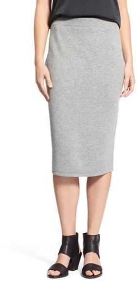 Wool and Cashmere Blend Skirt / Grey