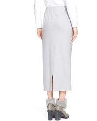 Fabiana Filippi Stretch Wool Blend Tube Midi Skirt