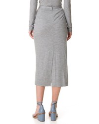Tibi Wool Jersey Tube Skirt