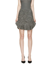 Isabel Marant Grey Boucl Drye Miniskirt
