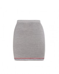 Thom Browne Knitted Wool Miniskirt
