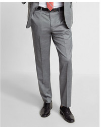 Express Classic Gray Wool Blend Oxford Suit Pant